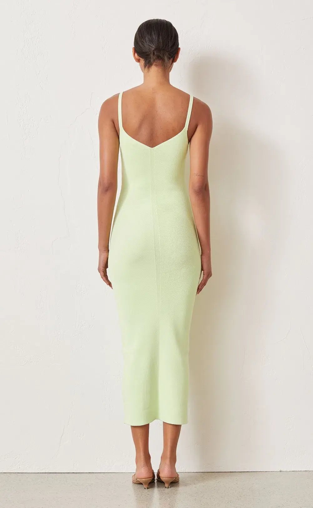 Bec & Bridge Citrus Club Knit Midi Dress Green Size 6 photo 4