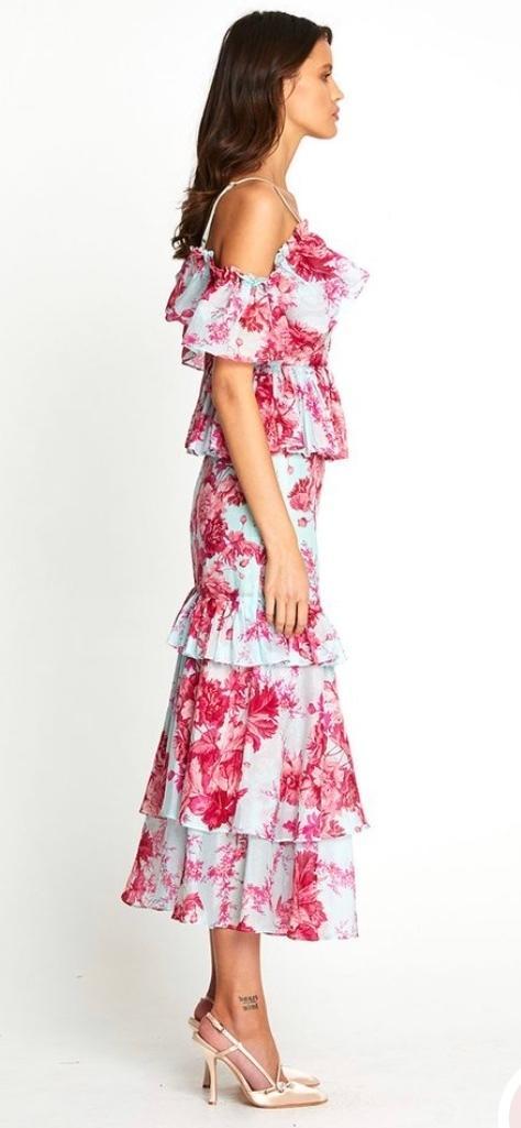 Alice McCall Flamingo Midi Dress in Spearmint in Size 6. photo 2