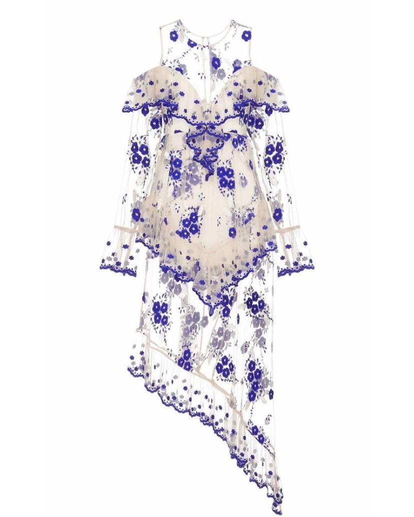Alice McCall Mirage Gown Nude Blue Size 8 photo 5