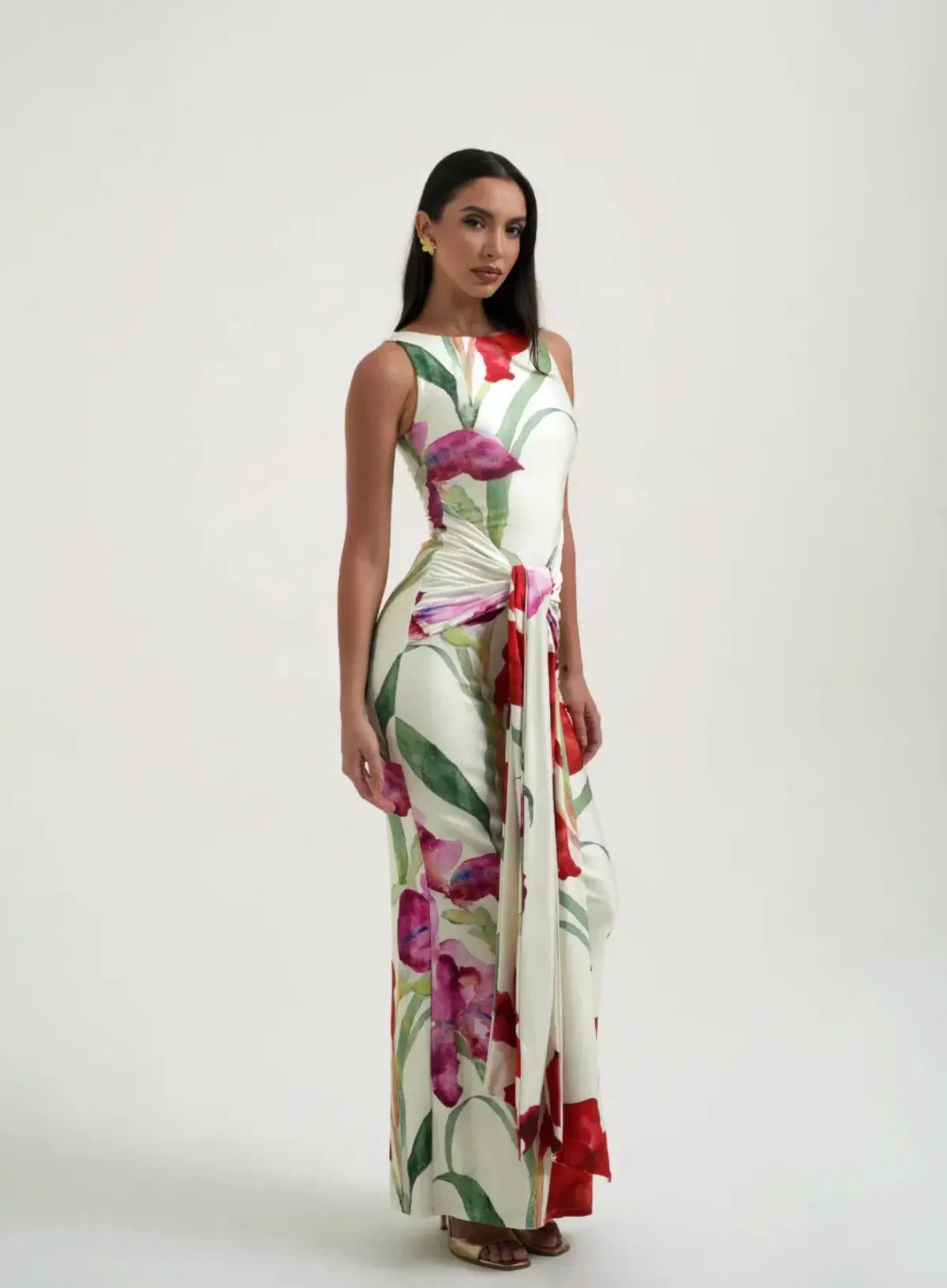 Sydney Lane Skye Wrap Maxi Dress Print Size S / AU 8 photo 2