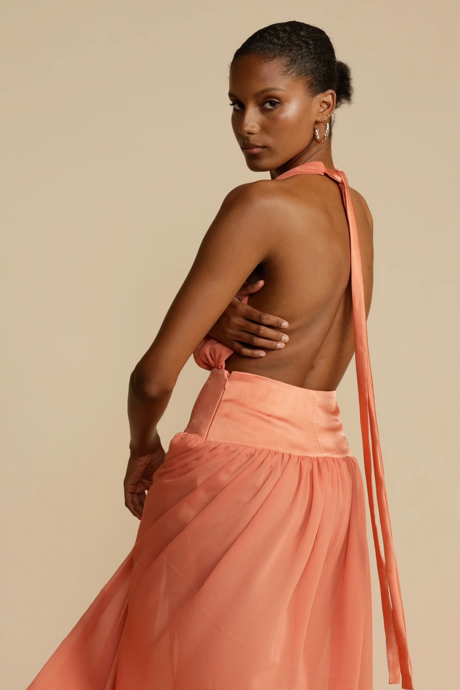 ARCINA ORI SERENA DRESS - CORAL photo 8