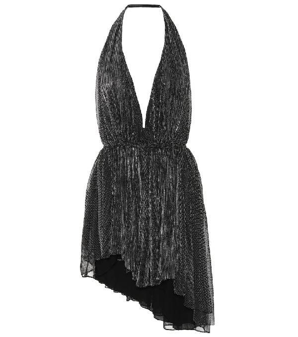 SAINT LAURENT METALLIC HALTER  MINI photo 3