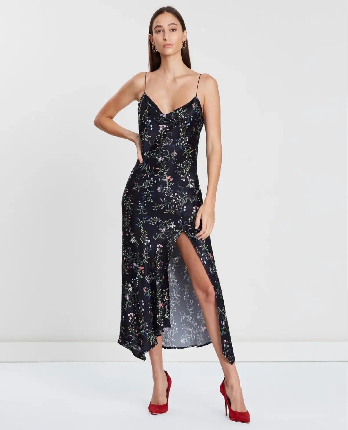 Bec & Bridge Exclusive Midi Dress Black Size 6 photo 2