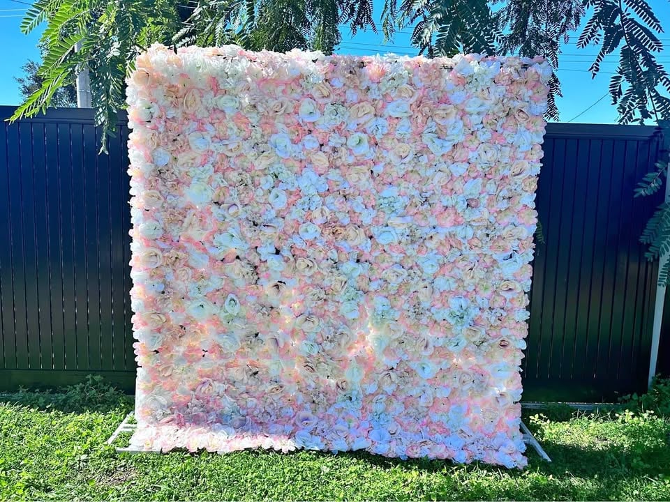 Beautiful flower wall hire! Multiple colours to choose from photo 3