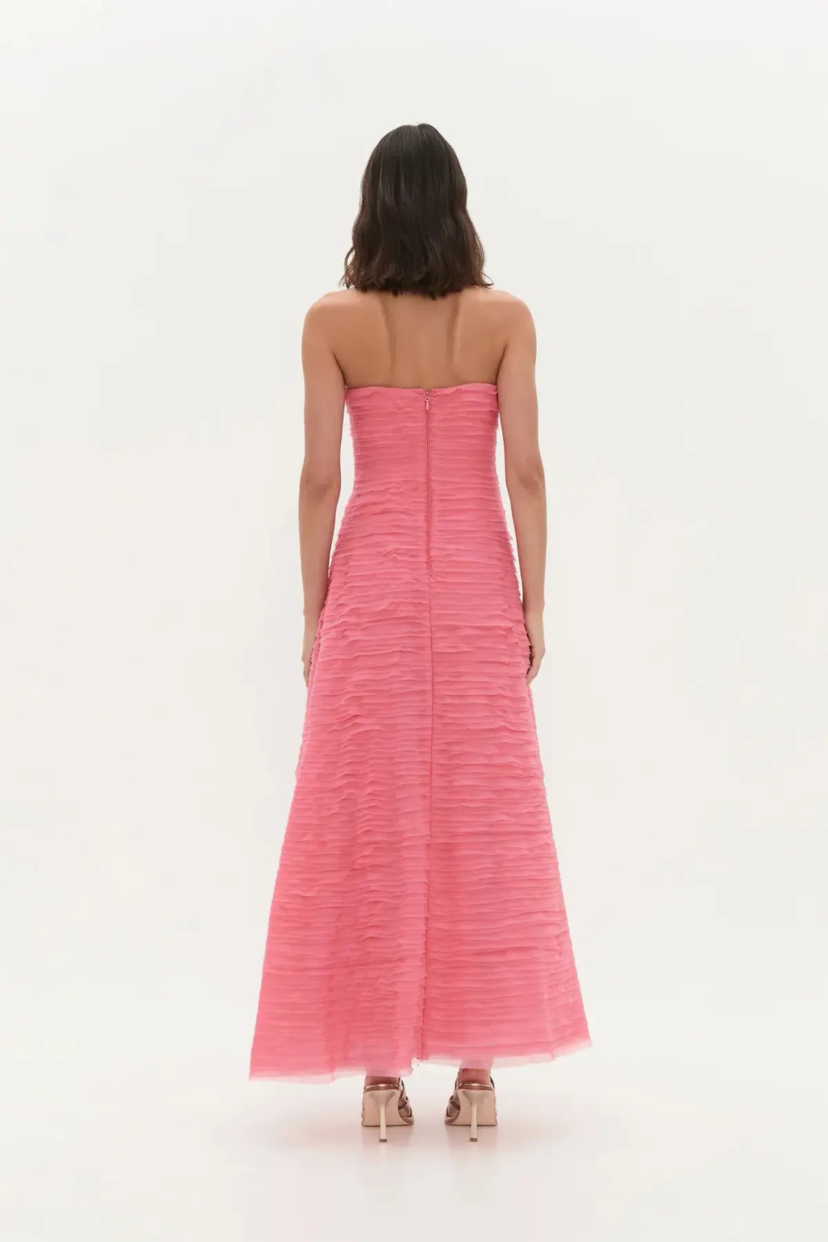 AJE Soundscape Maxi Dress Guava Pink Size 6 photo 2