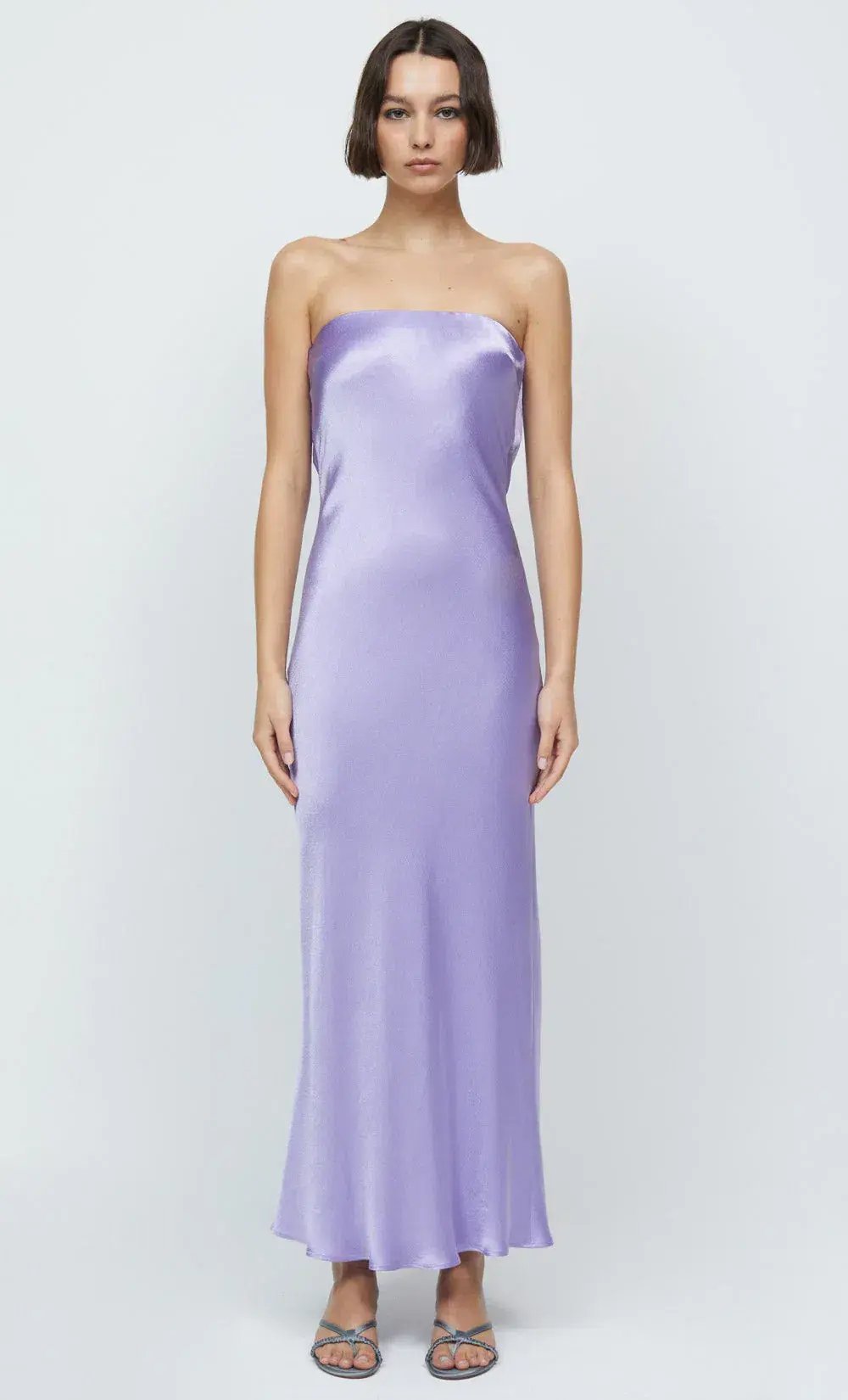 Bec & Bridge Moon Dance Strapless Dress Lilac Size 8 photo 5