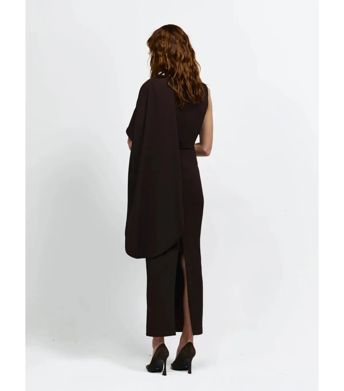 Effie Kats Romi Dress Chocolate Brown Size 10 photo 4
