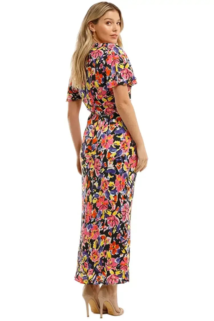 Rebecca Vallance Soho SS Midi Dress Floral Size 12 photo 3