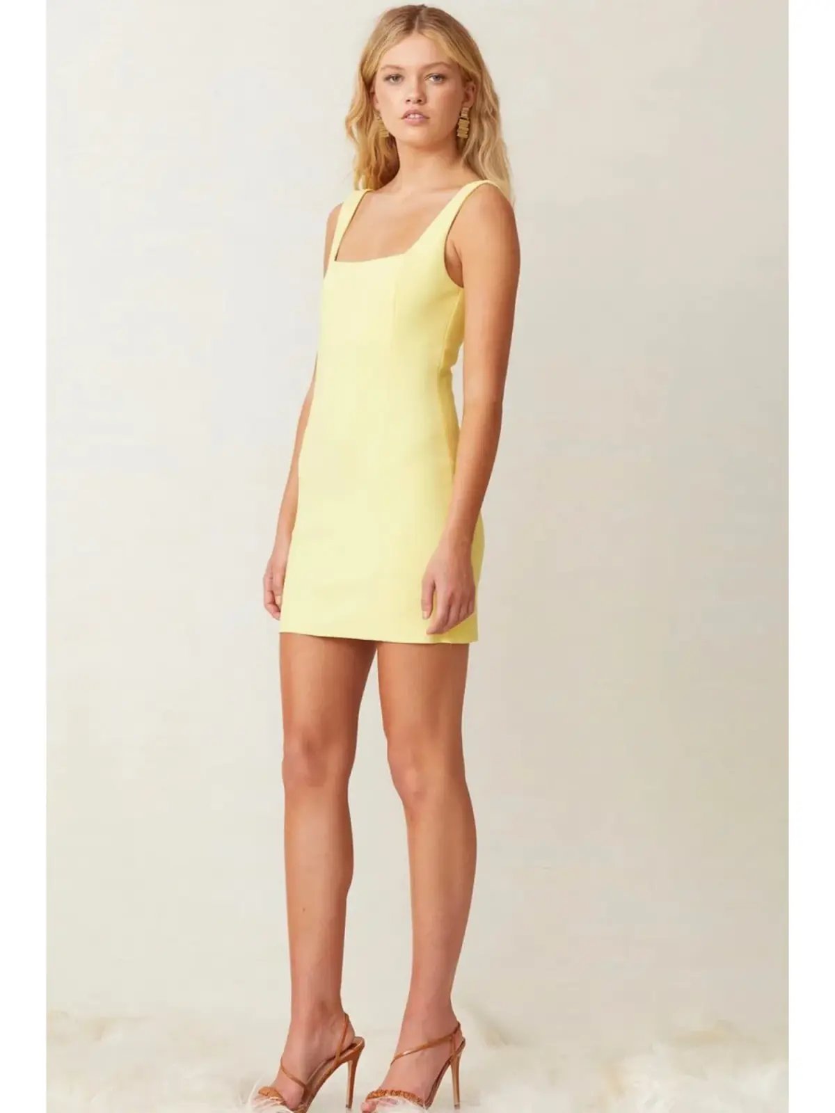 Bec & Bridge Gemma Mini Dress Banana Yellow Size AU 6 photo 2
