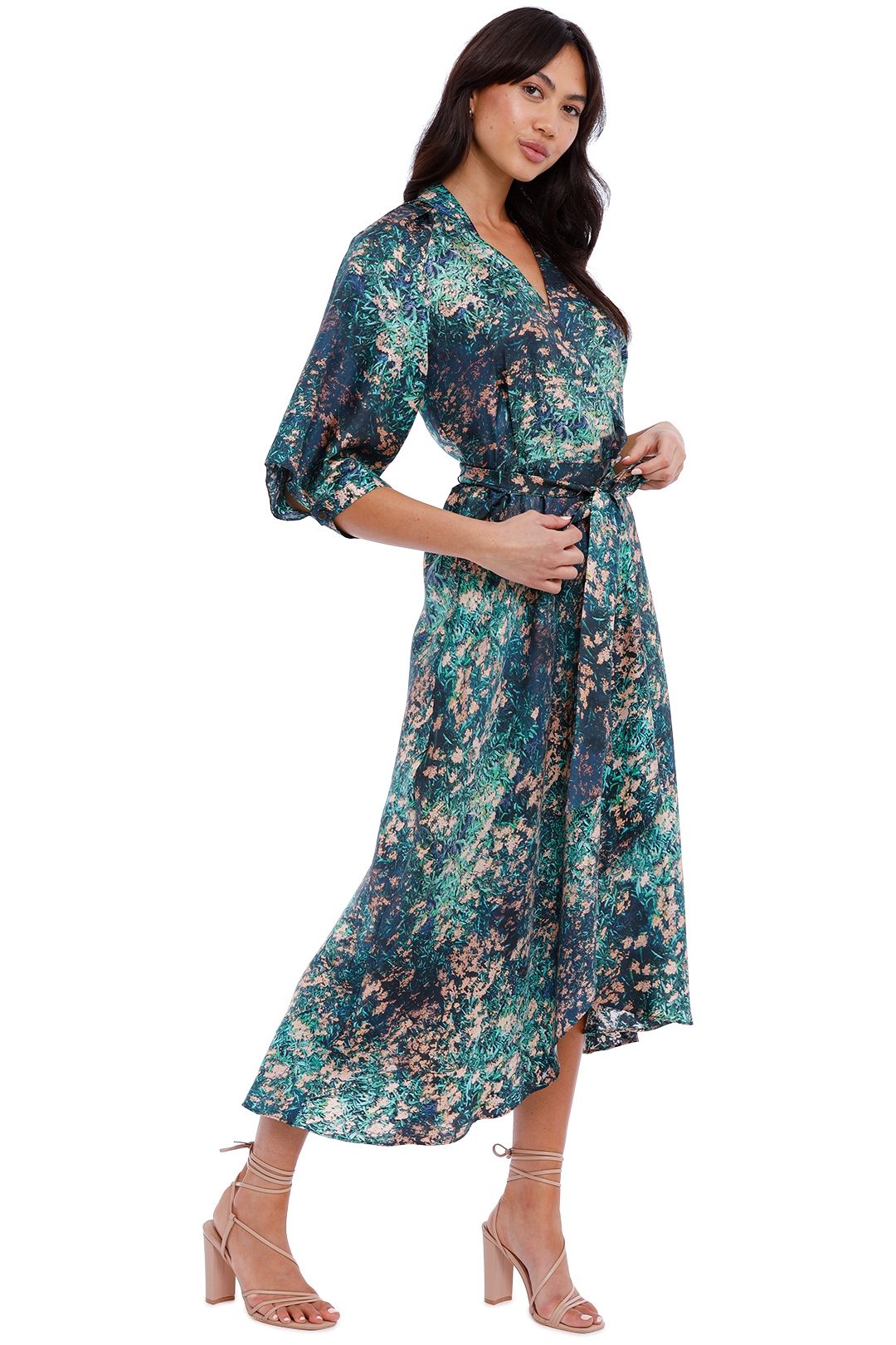 Night Grass Wrap Dress photo 3