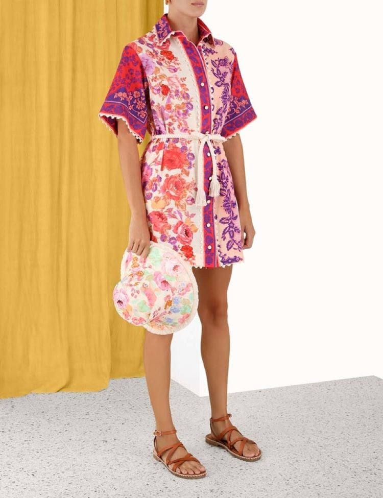 Zimmermann Raie Trimmed Shirt Dress photo 3