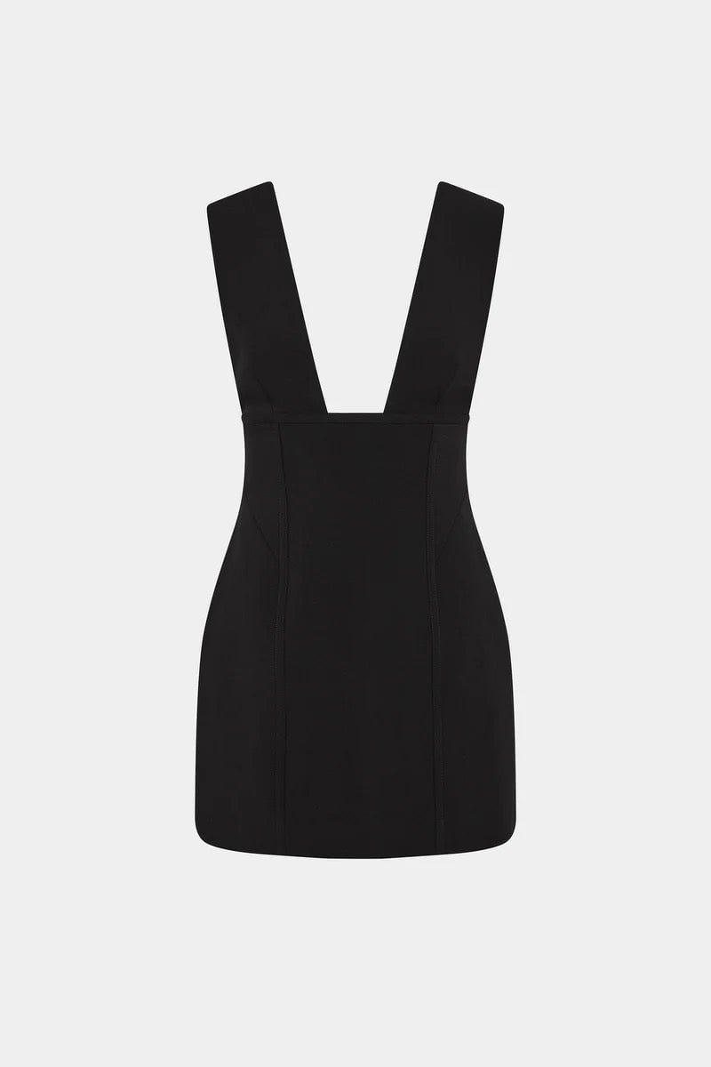 Misha Collection Marcie Suiting Mini Dress - Black photo 2