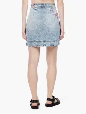 Alemais Jackpot Denim Jacket Size AU 8 and Mini Skirt Size AU 10 Blue photo 12