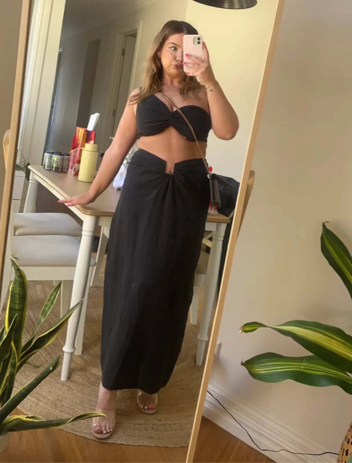 Natalie Rolt Eva Crop and Lilo Skirt Black Size 14 photo 4