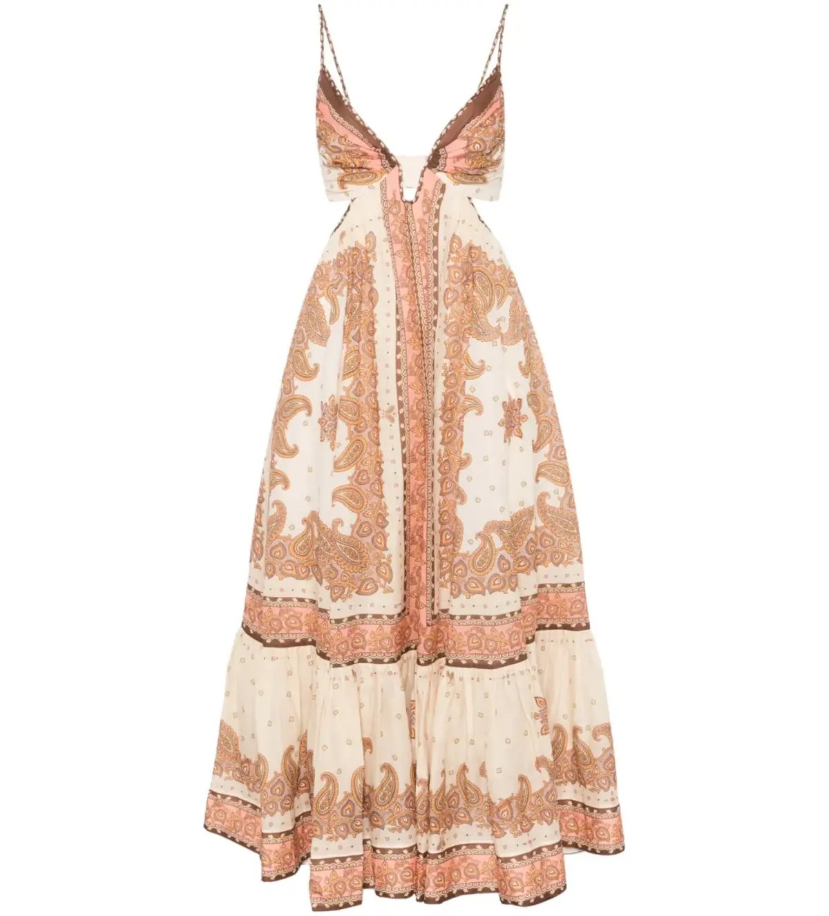 Zimmermann Maxine Plunge Maxi Dress Multi Size 10 photo 5
