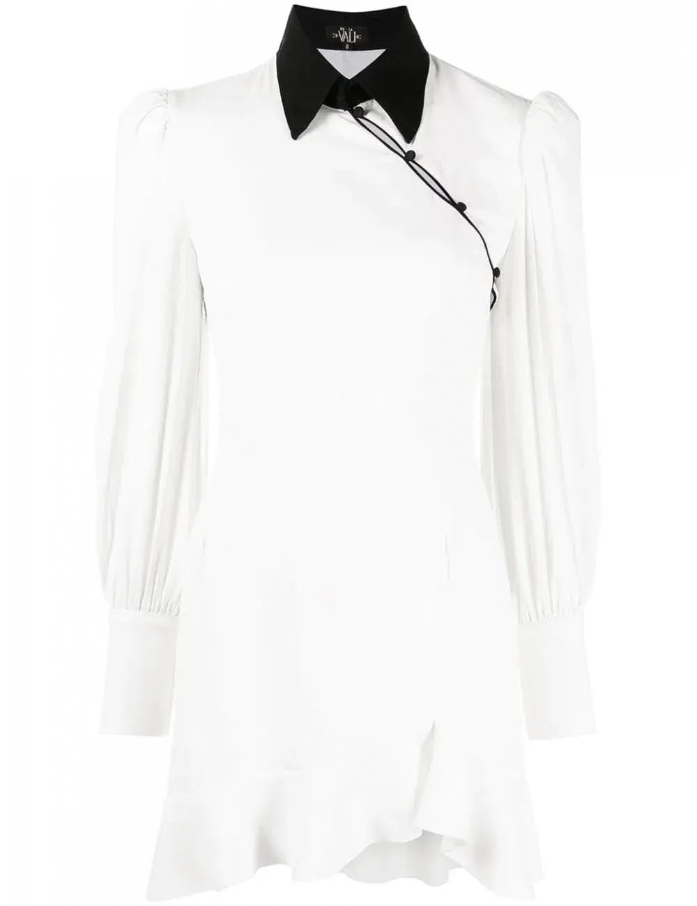 De La Vali Martini Long Sleeve Mini Dress White Size 10 photo 2