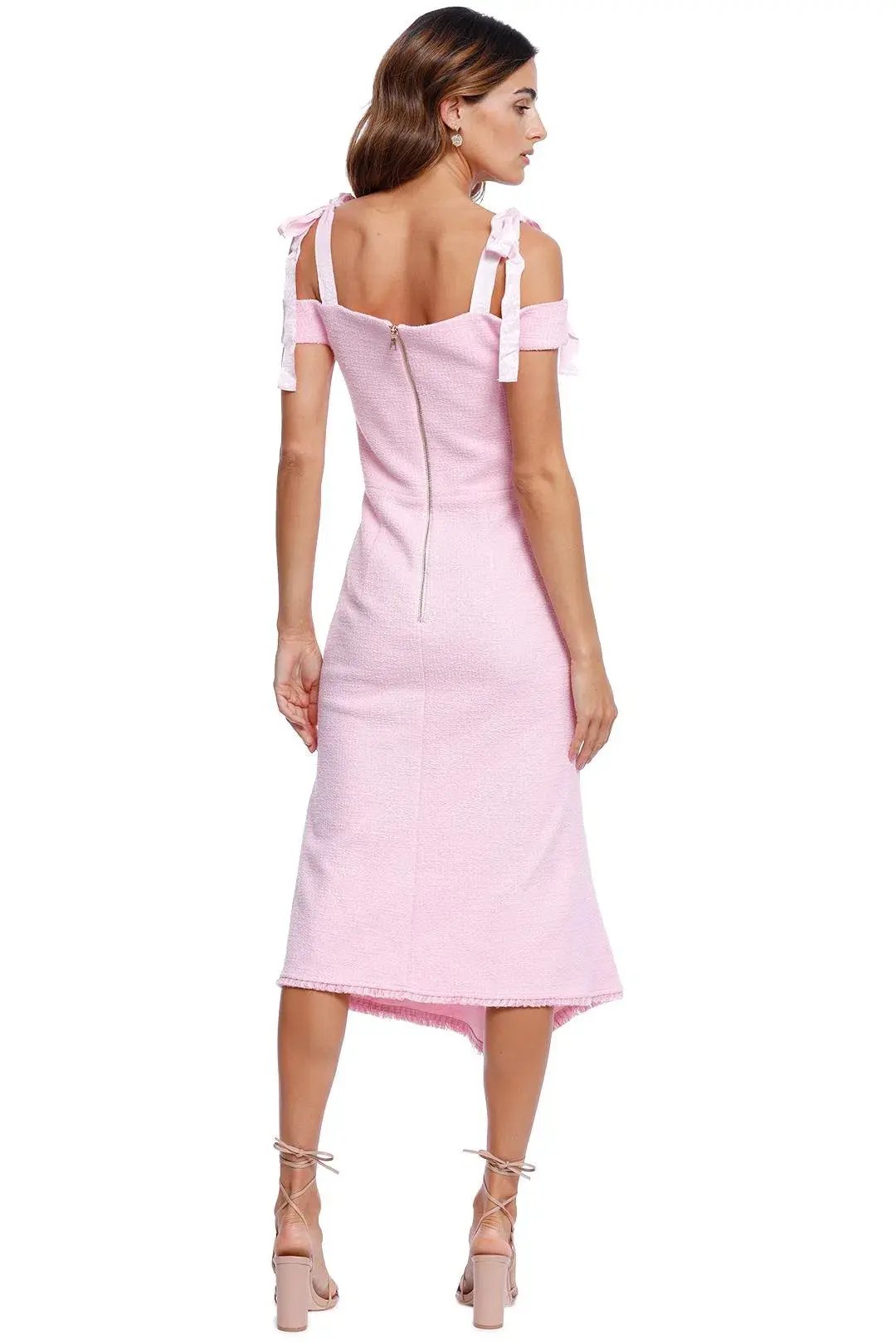 Rebecca Vallance Garance Midi Dress Pink Size 10 photo 2