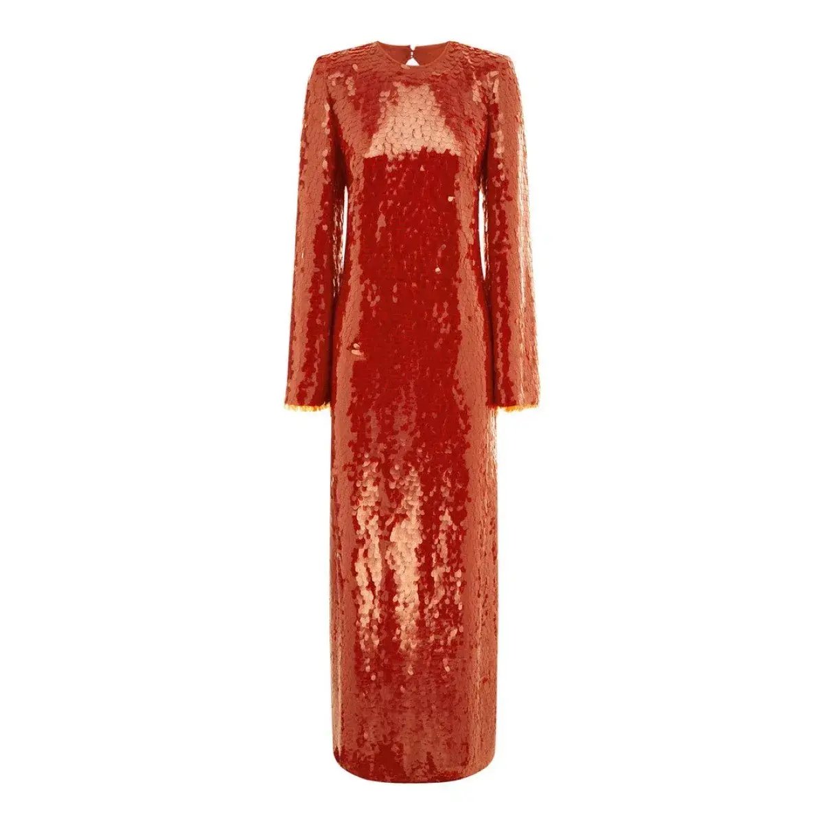 Alemais Geanie Long Sleeve Sequin Gown Red Size 8 AU photo 10