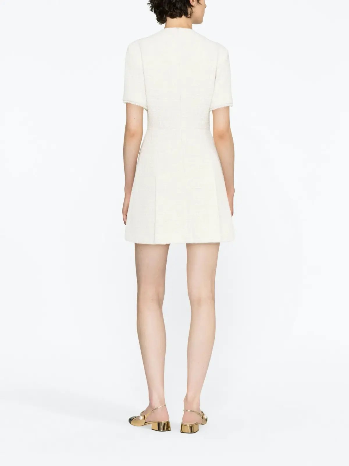 Maje Ralexia Mini Dress in Ecru Size AU 8 photo 2