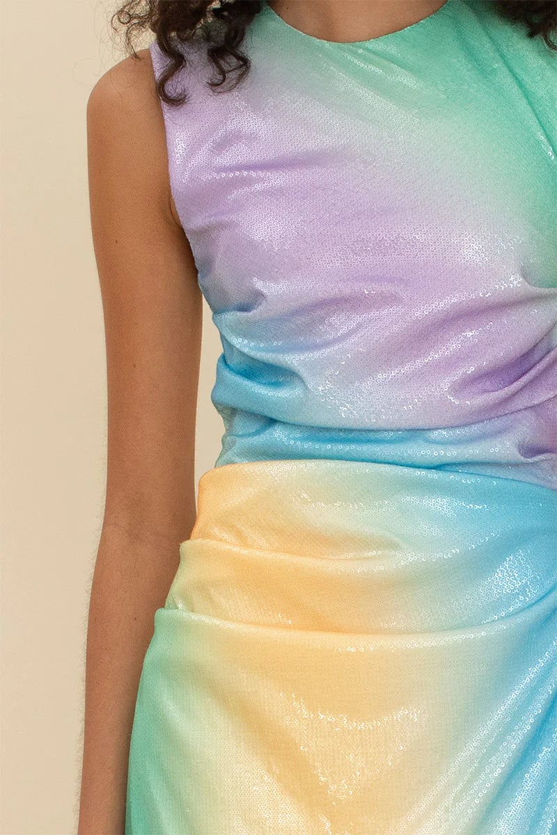 SUBOO OMBRE MINI DRESS - MULTI photo 4