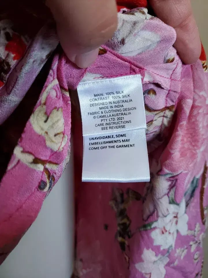 Camilla x Robbie Williams Button Front Frill Dress pink XXS What Happens on TOUR photo 6