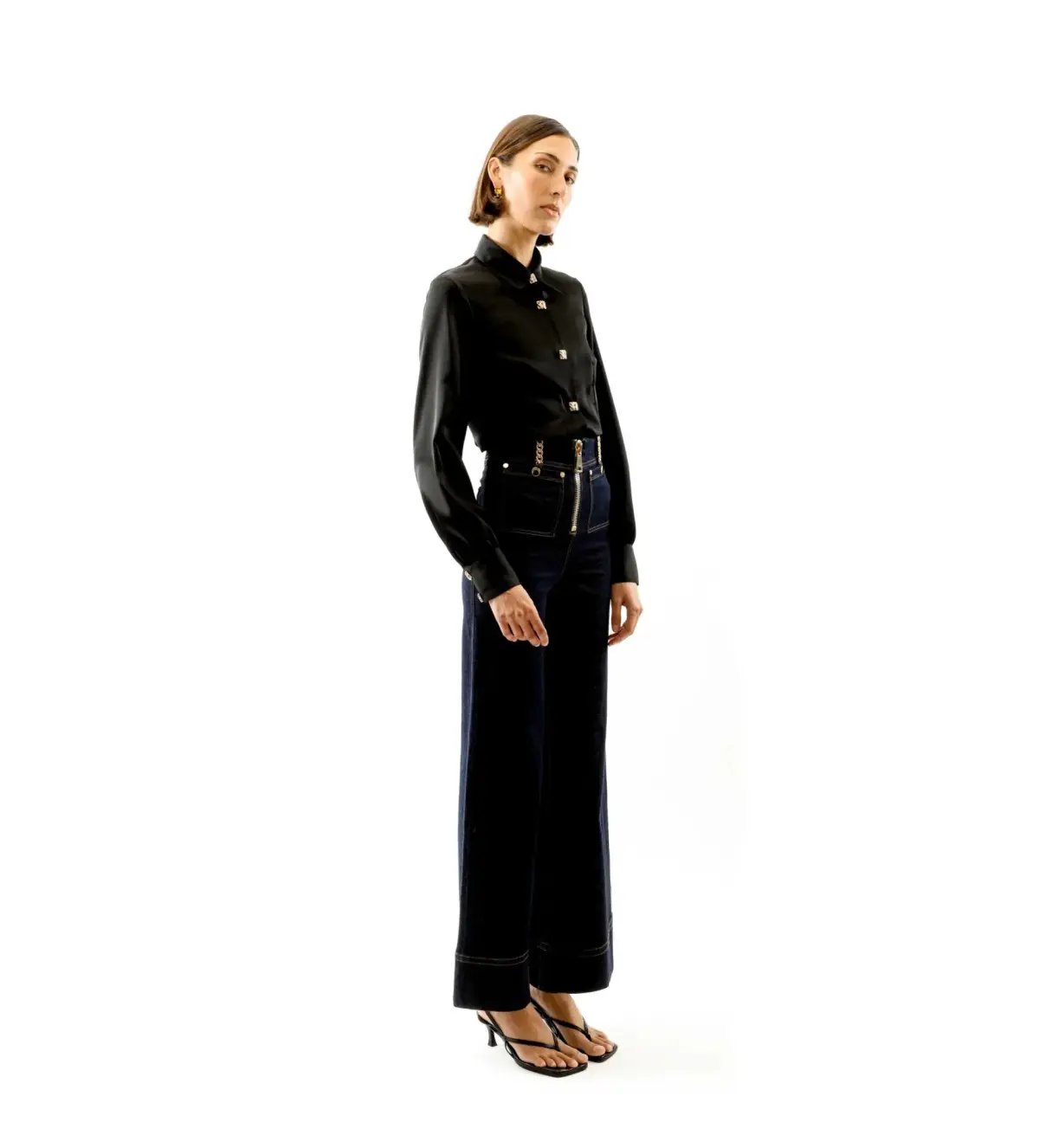 ALICE By Alice McCall Kate Blouse Black Size AU 12 photo 3