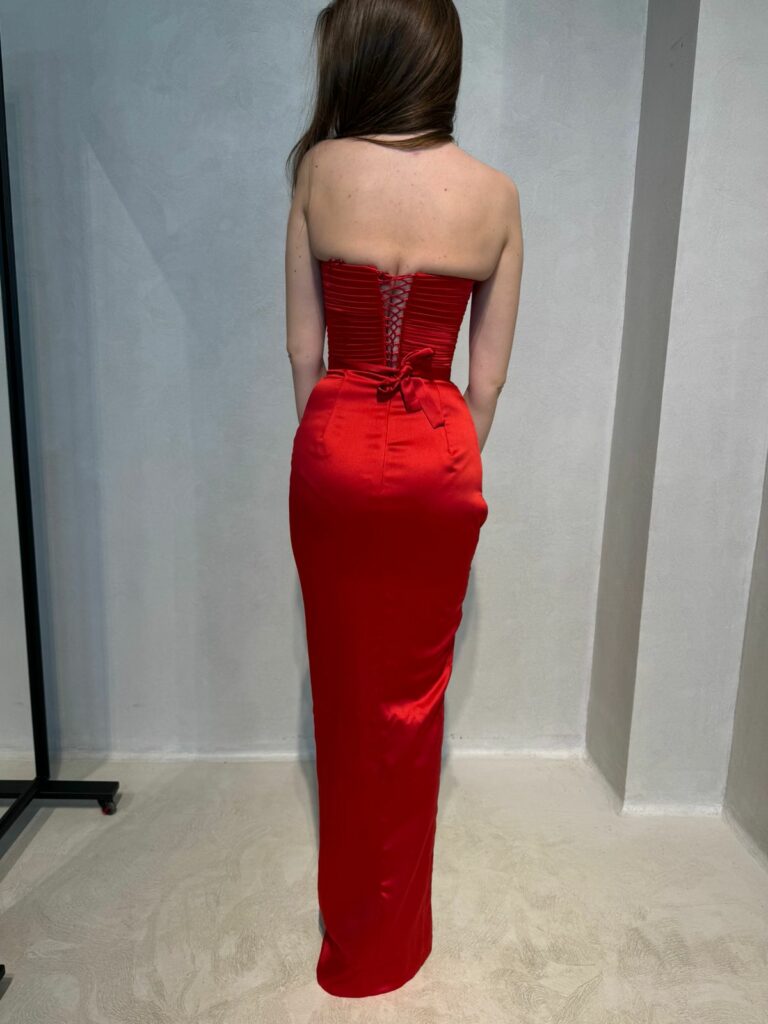 Lia Stublla Bella Gown Red photo 7