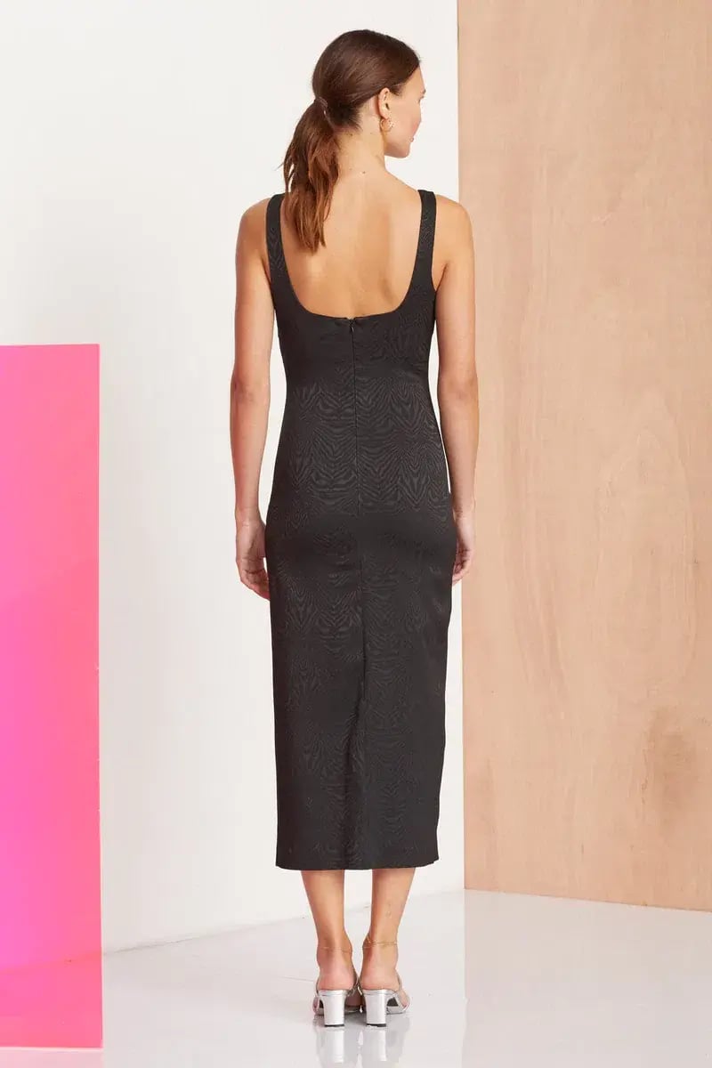 Bec & Bridge Ze'bre Midi Dress Black Size AU 6 photo 2