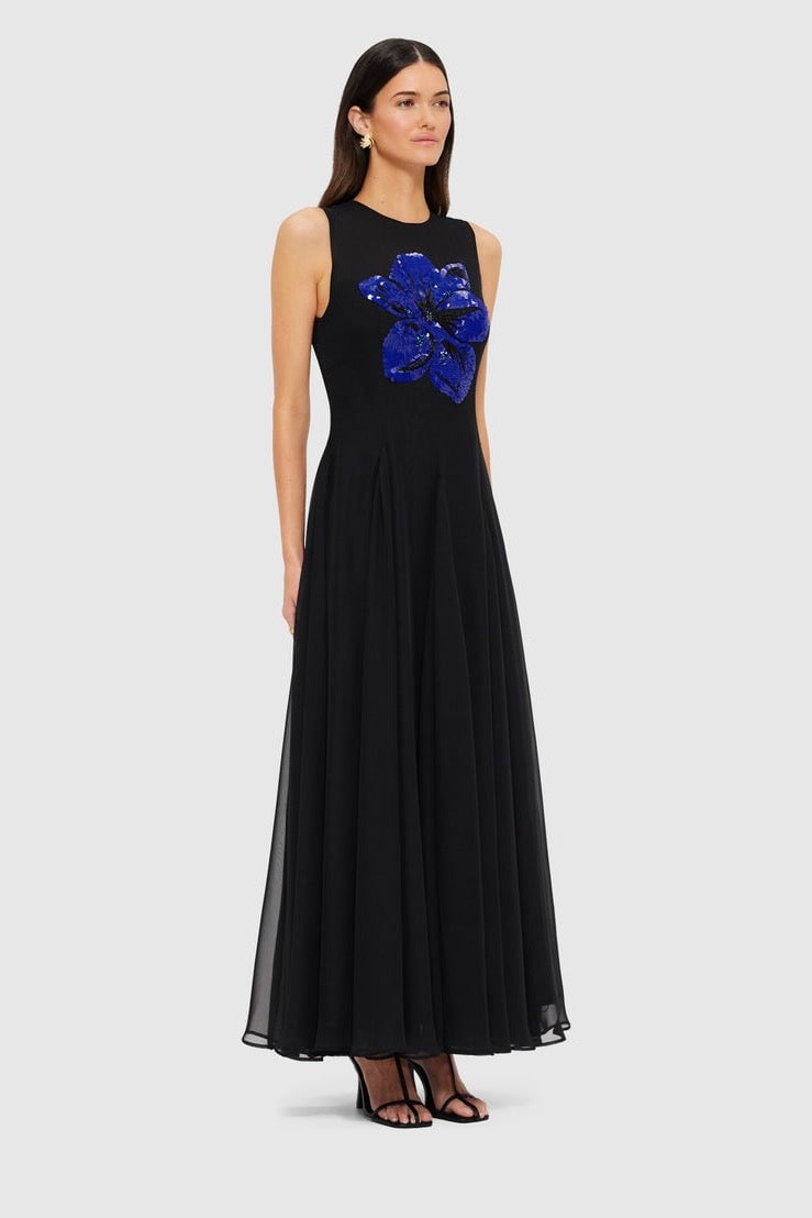 LEO LIN LINNEA EMBELLISHED MAXI DRESS - EBONY photo 2