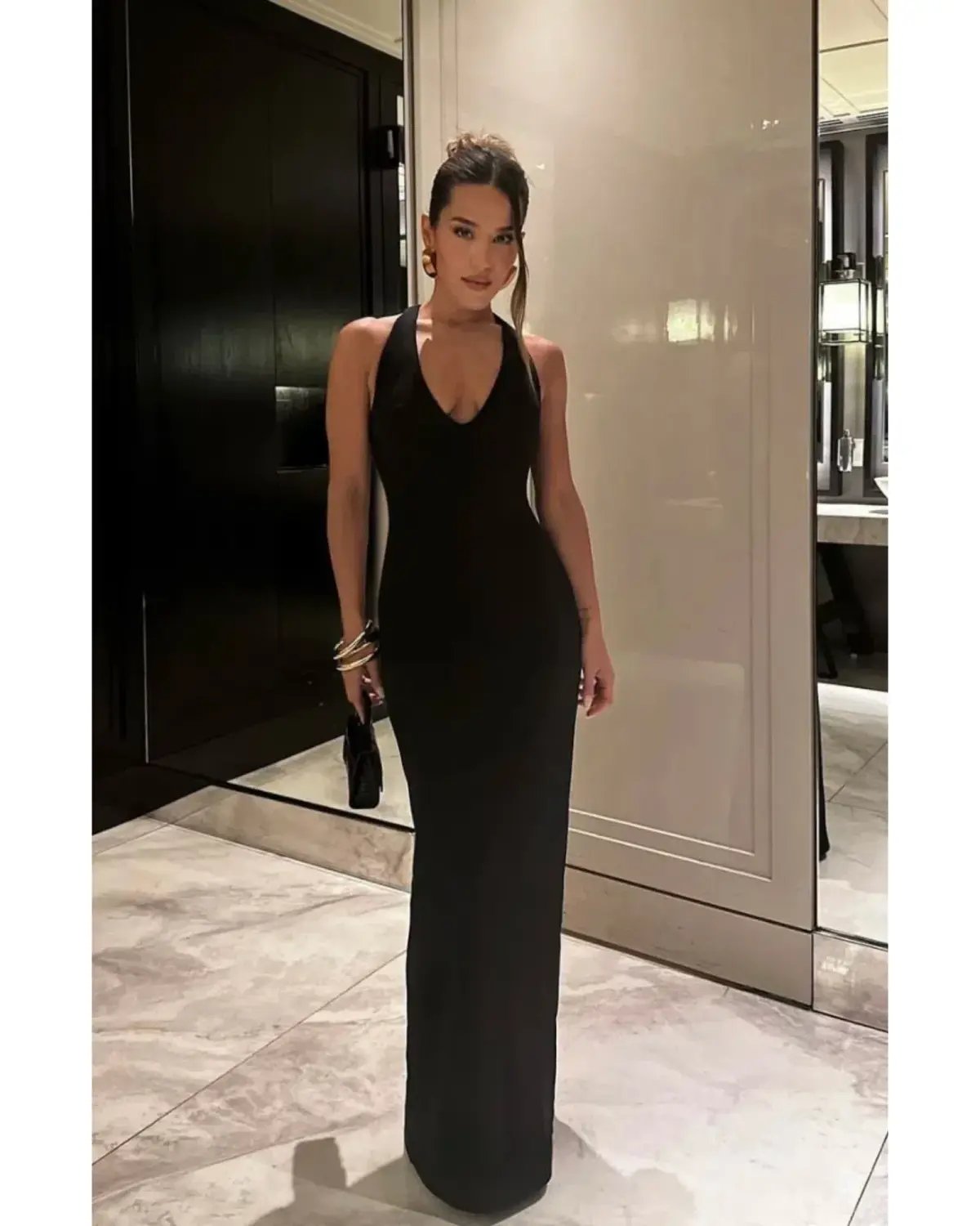 Effie Kats Eiza Gown Black Size AU 6 photo 4