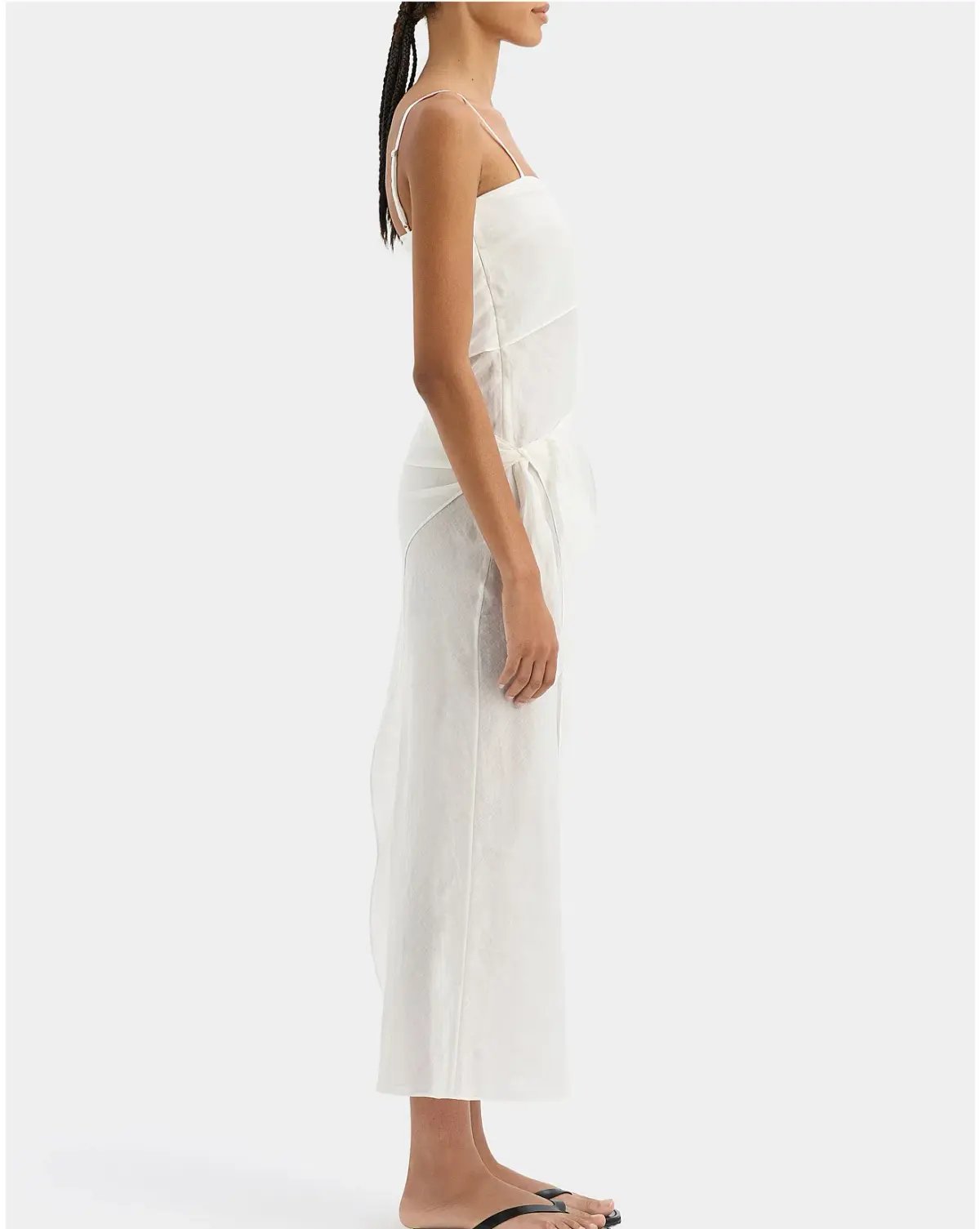 SIR Rosalia Wrap midi dress Ivory photo 2