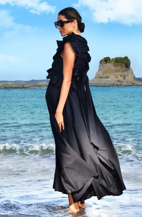 Trelise Cooper Got the Frills for You Dress Black Size L / AU 14 photo 2