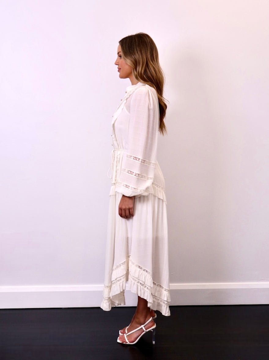 Zimmermann Whitewave Ivory Pin Tuck Dress photo 4