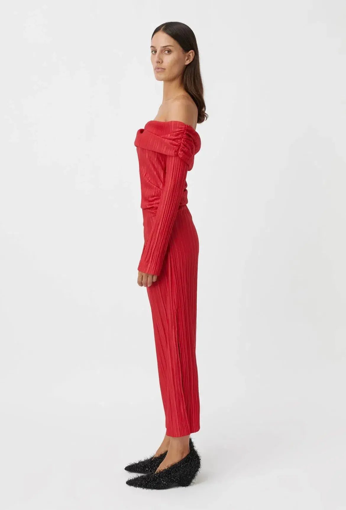 Camilla and Marc Shaw Midi Dress in Red Size 10 photo 3