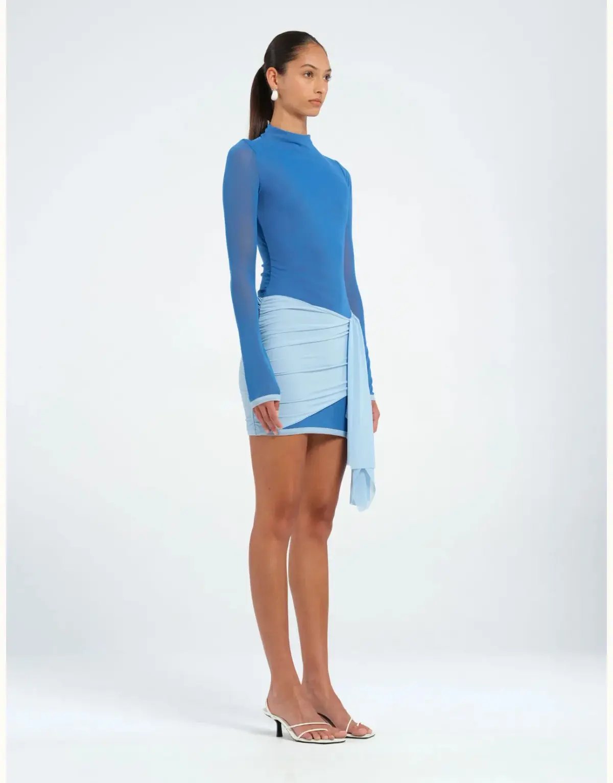 Benni Kingsley Mini Dress  Blue Size 10 photo 2