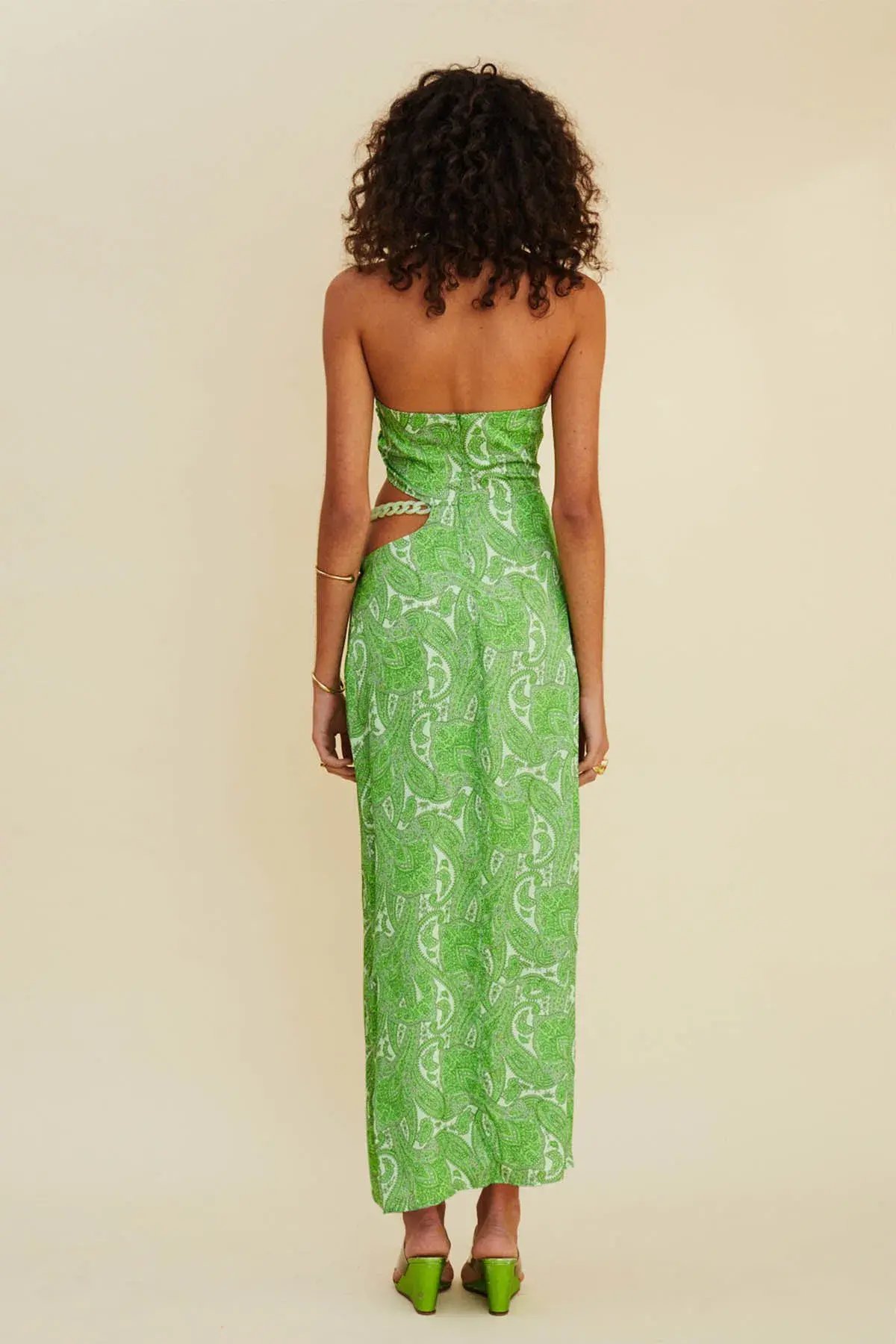 Suboo Orbit Cutout Midi Halter Dress Size S/Au 8 photo 2