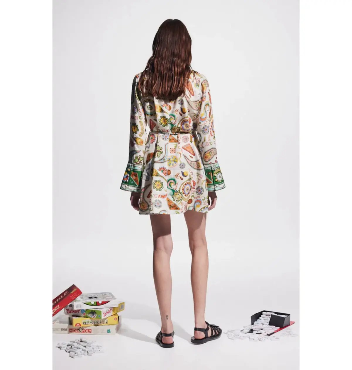 Alemais Arcade Mini Dress Print Size AU 10 photo 4