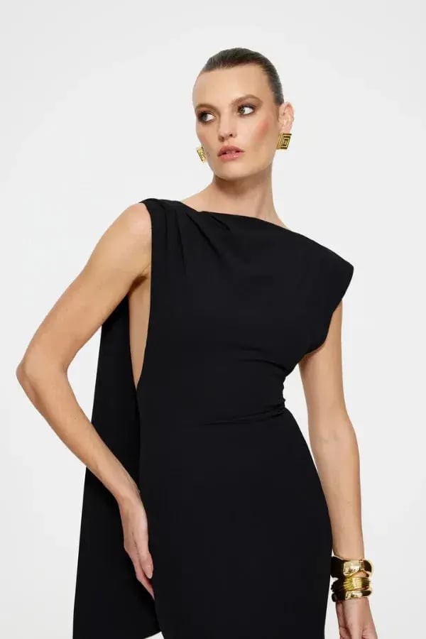 Effie Kats Audrey Gown in Black Size 10 photo 4