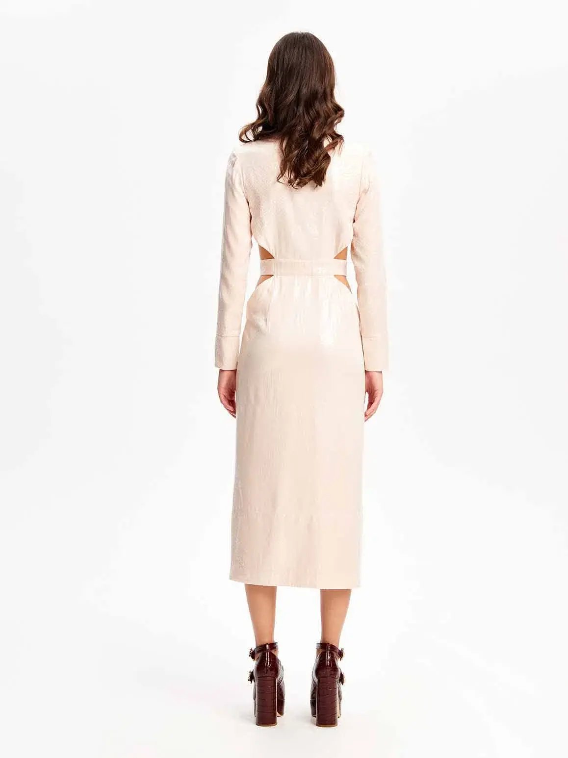 Alice McCall Night Sky Trench Dress Chai Latte Size 10 AU photo 3