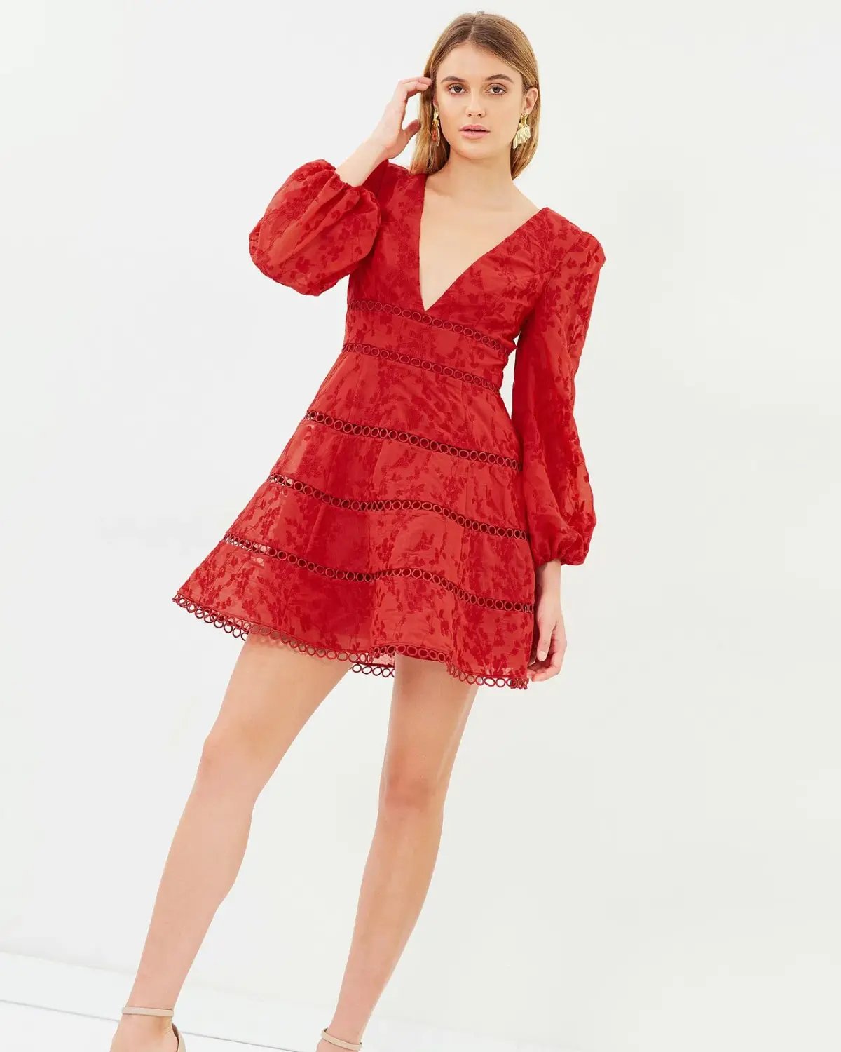 Keepsake The Label About Us Mini Dress Red Size 12 photo 2