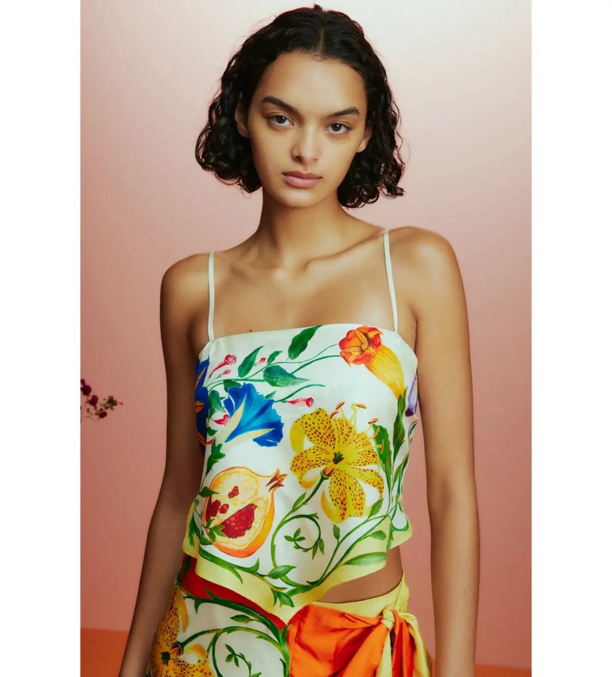 Alemais Flores High Waisted Short and Scarf Top Set Print Size AU 8 photo 3