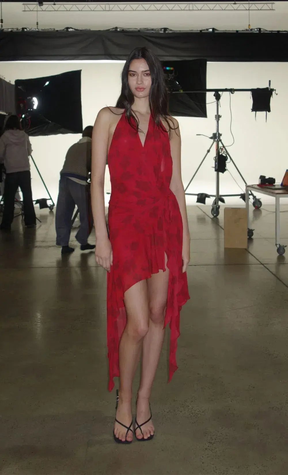 Bec and Bridge Ruby Wrap Midi Dress in Cherry Floral Size AU6 photo 4