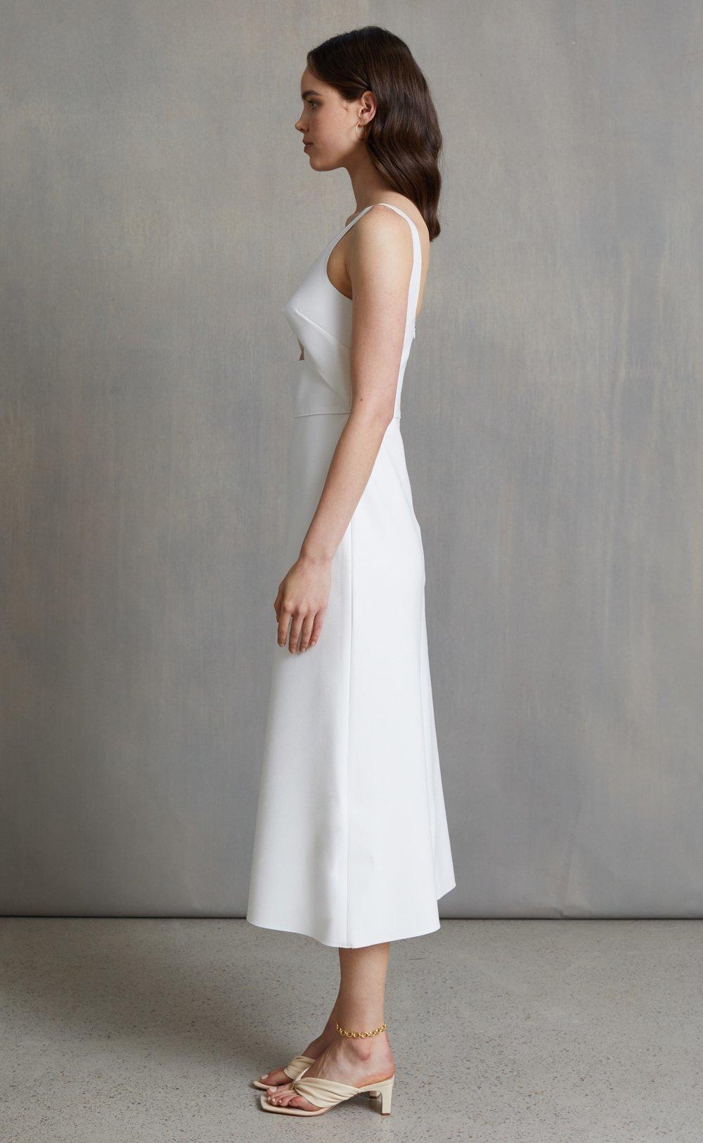 Bec + Bridge Forever Young Midi Dress In Ivory - SIZE 8 photo 8