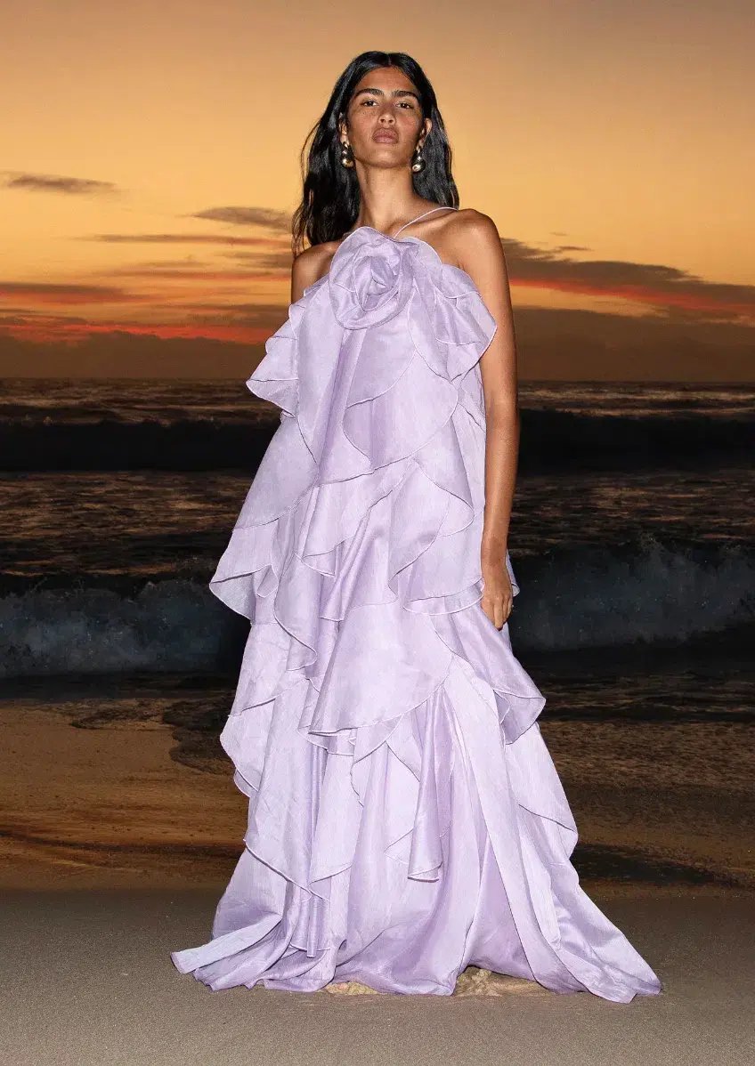 Aje Pandorea Layered Maxi Dress Size AU 10 photo 5