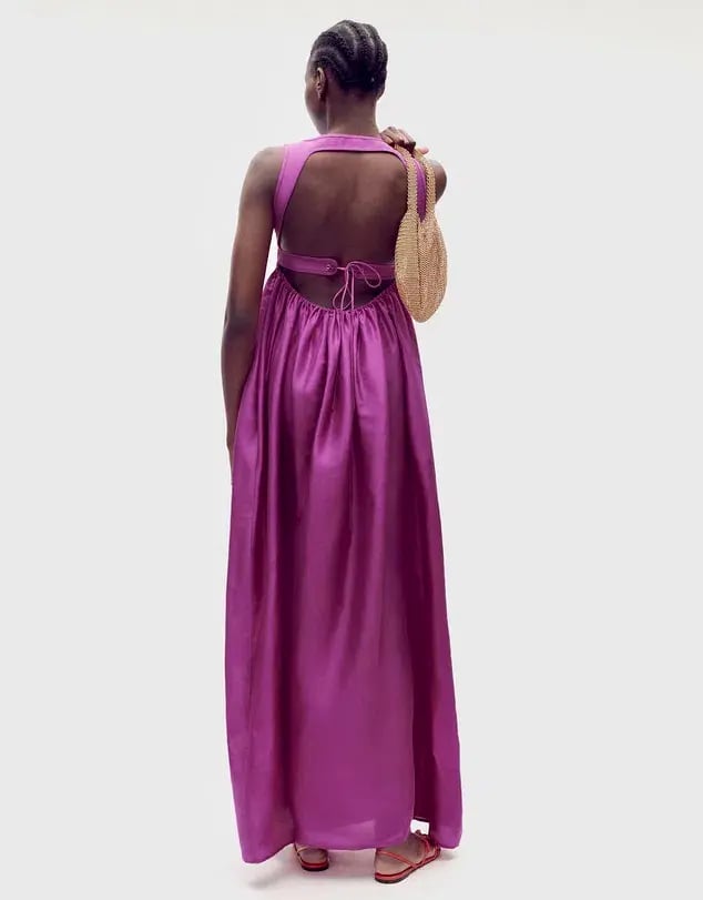 Oroton Strappy Maxi Sundress In Magenta Size AU 8 photo 2
