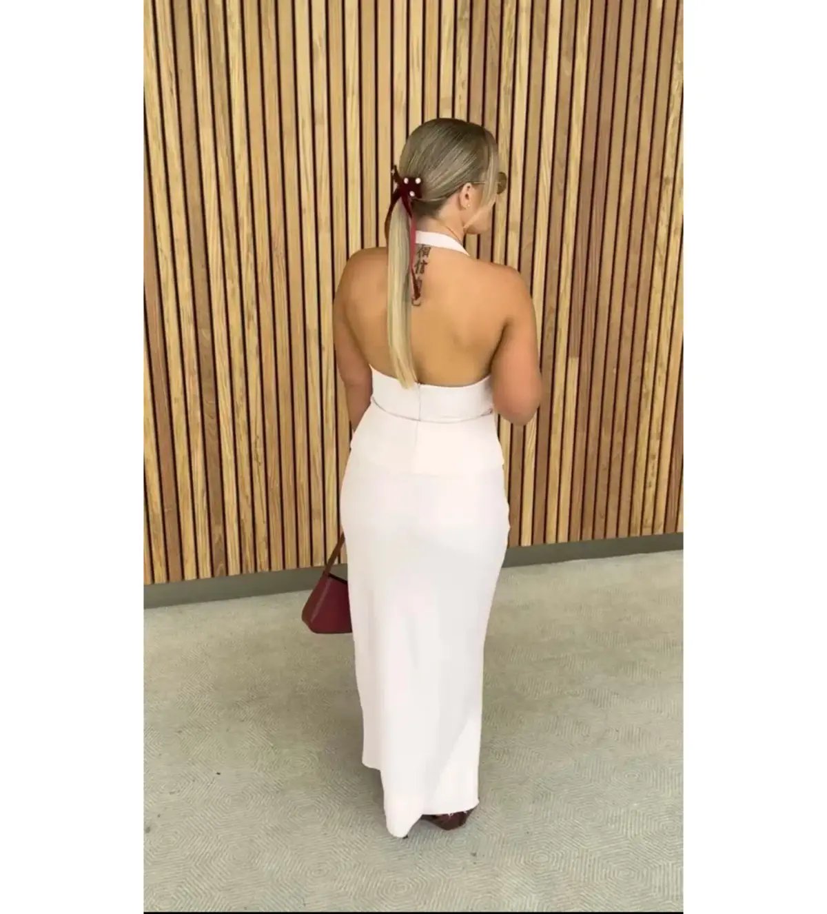 Kookai Ariel Double Belt Halter Top And Maria Maxi Skirt Set in Heavenly Pink Size AU 10 photo 4