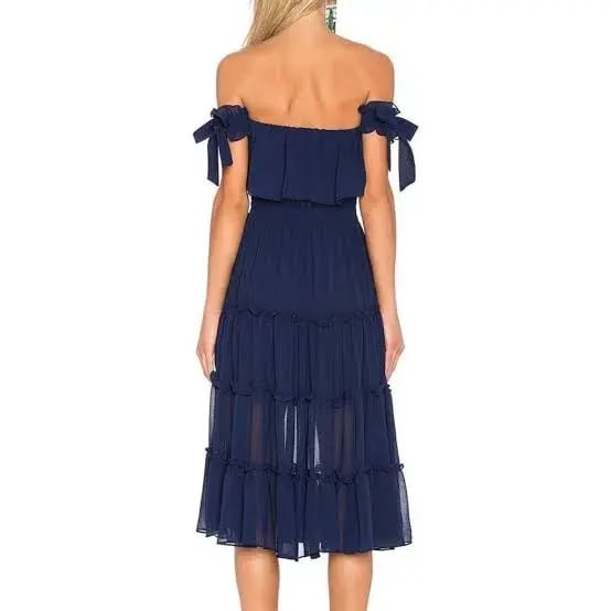 MISA Los Angeles Micaela Dress in Navy size XS photo 2