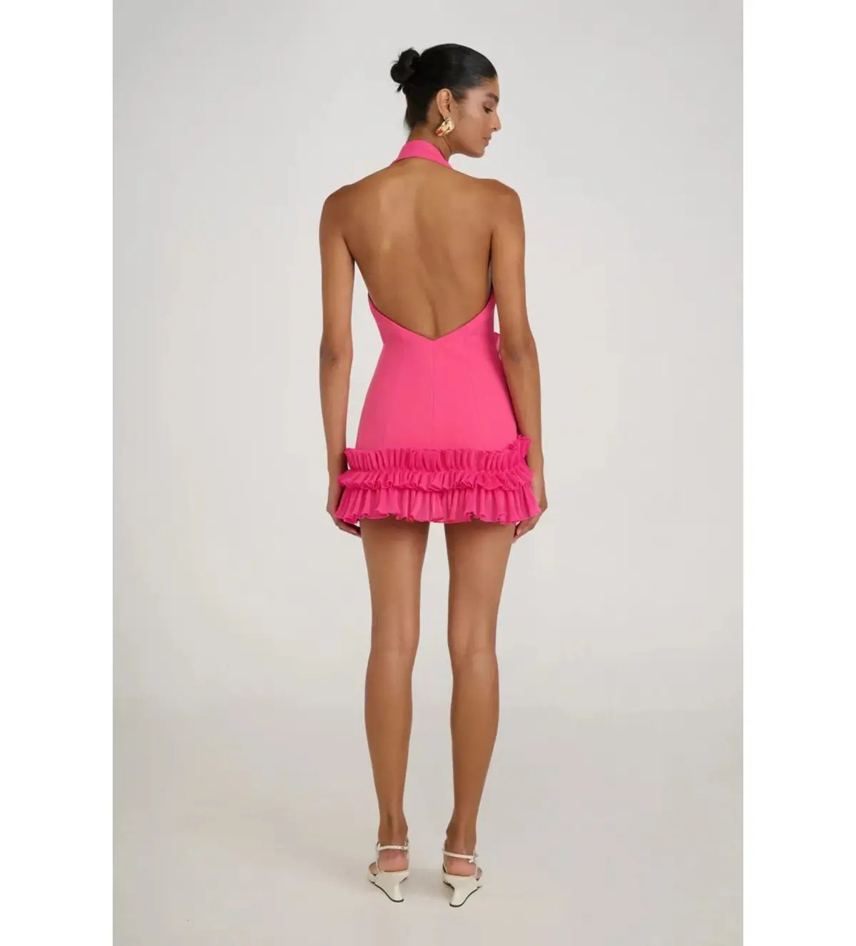 Eliya the Label Belinda Mini Dress Magenta Size S/AU 8 photo 5
