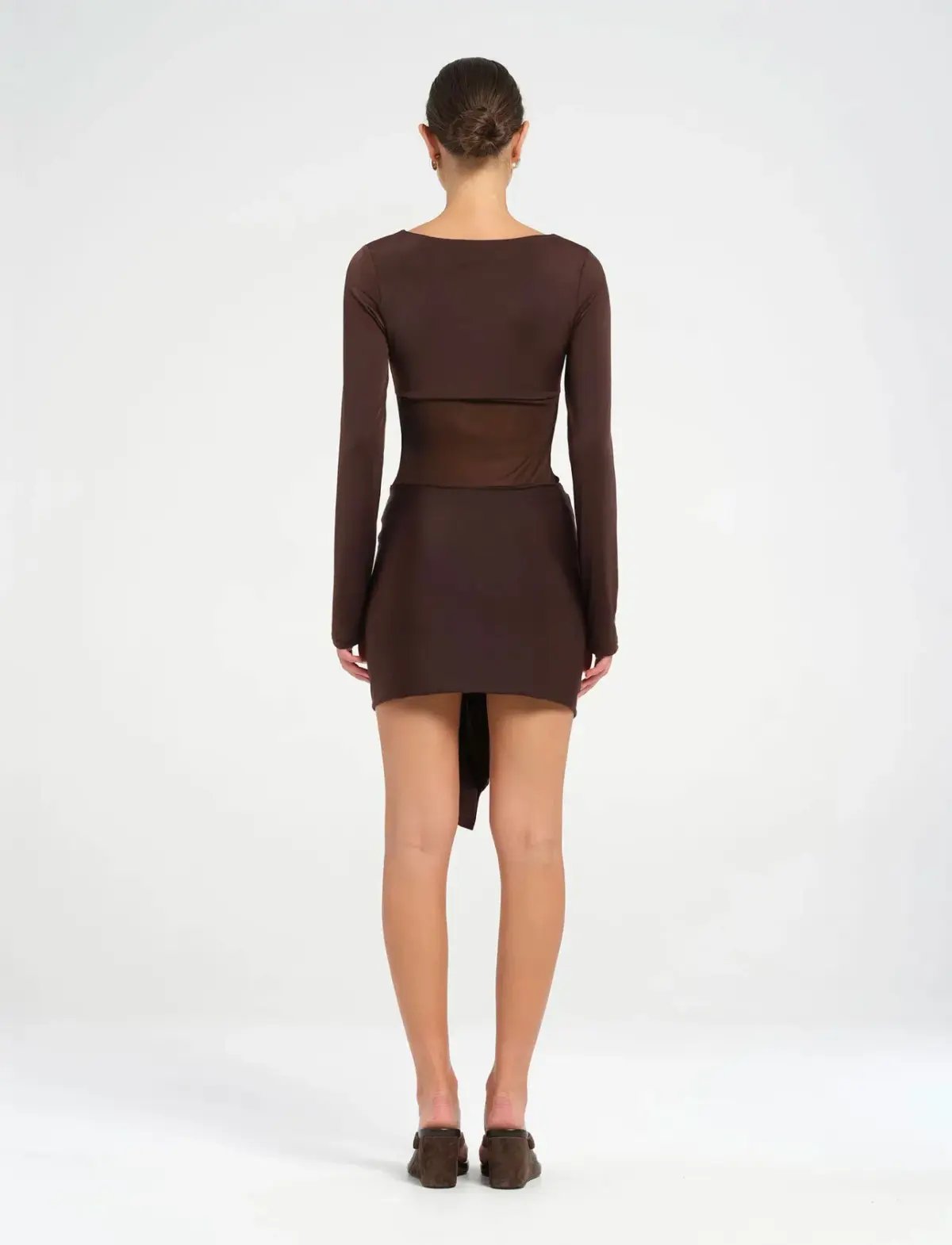 Benni Juni Mini Dress in Chocolate Size AU 10 photo 3