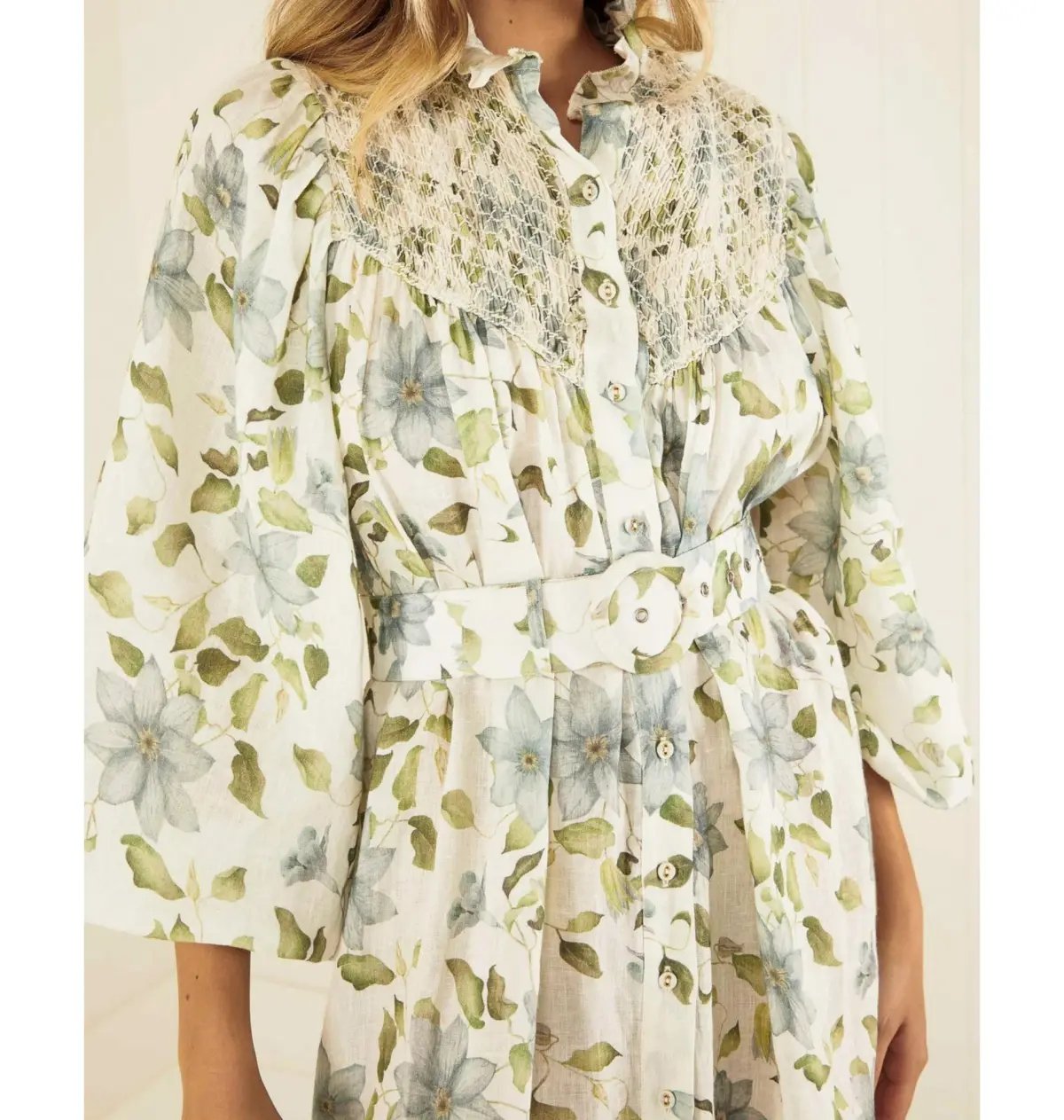 Palm Noosa Apollo Maxi Dress Blue Field Floral Size AU 8 photo 3